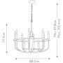 Lampa wisząca x40 W nikiel KLCAPITOLHILL12BN Elstead Lighting Capitol Hill zdj.2