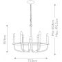Lampa wisząca 6x40 W mosiądz KLCAPITOLHILL6PNBR Elstead Lighting Capitol Hill zdj.2