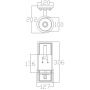 Kinkiet 1x3 W chrom KLHENDRIK1BATH Elstead Lighting Hendrik zdj.2