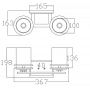 Kinkiet 2x3 W chrom KLHENDRIK2BATH Elstead Lighting Hendrik zdj.2