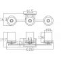 Kinkiet 3x3 W chrom KLHENDRIK3BATH Elstead Lighting Hendrik zdj.2