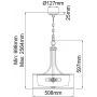 Lampa wisząca 4x40 W biała KLLACEYPLAP Elstead Lighting Lacey zdj.2