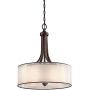 Lampa wisząca 4x40 W brązowa-kremowa KLLACEYPLMB Elstead Lighting Lacey zdj.1