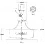 Lampa podsufitowa 4x40 W brązowa-kremowa KLLACEYSFMMB Elstead Lighting Lacey zdj.2