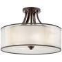 Lampa podsufitowa 4x40 W brązowa-kremowa KLLACEYSFMMB Elstead Lighting Lacey zdj.1