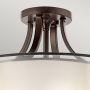 Lampa podsufitowa 4x40 W brązowa-kremowa KLLACEYSFMMB Elstead Lighting Lacey zdj.3