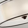 Lampa podsufitowa 4x40 W brązowa-kremowa KLLACEYSFMMB Elstead Lighting Lacey zdj.4