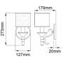 Kinkiet 1x40 W brązowy-kremowy KLLACEY1MB Elstead Lighting Lacey zdj.2