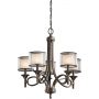 Lampa wisząca 5x40 W brązowa-kremowa KLLACEY5MB Elstead Lighting Lacey zdj.1