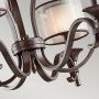 Lampa wisząca x40 W brązowa-kremowa KLLACEY9MB Elstead Lighting Lacey zdj.3
