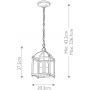 Lampa wisząca 2x60 W brązowa KLLARKINPSOZ Elstead Lighting Larkin zdj.2