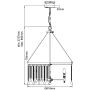 Lampa wisząca 6x60 W chrom KLPIPER6PPC Elstead Lighting Piper zdj.2