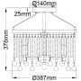 Lampa podsufitowa 3x60 W chrom KLPIPERSFPC Elstead Lighting Piper zdj.2