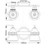 Kinkiet 2x3 W chrom KLTALLAND2PCBATH Elstead Lighting Talland zdj.2
