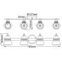 Kinkiet 4x3 W chrom KLTALLAND4PCBATH Elstead Lighting Talland zdj.2