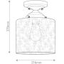 Lampa podsufitowa 1x W mosiądz-przezroczysta KLWINSLOWSFNBR Elstead Lighting Winslow zdj.2