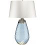 Lampa stołowa 2x60 W niebieska-satyna LENATLLBLUEOWSS Elstead Lighting Lena zdj.1