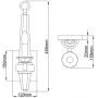 Kinkiet 1x60 W nikiel QNASCHER1 Quintiesse Ascher zdj.2