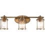Kinkiet 3x60 W mosiądz QNASHLANDBAY3NBRBATH Quintiesse Ashland Bay zdj.1