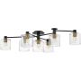 Lampa podsufitowa x60 W czarna-mosiądz QNAXEL7BK Quintiesse Axel zdj.1