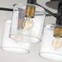 Lampa podsufitowa x60 W czarna-mosiądz QNAXEL7BK Quintiesse Axel zdj.3