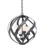 Lampa wisząca 4x40 W czarna-opal QNBLACKSMITH4POBK Quintiesse Blacksmith zdj.2