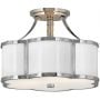 Lampa podsufitowa 2x60 W nikiel QNCHANCESFSPN Quintiesse Chance zdj.1