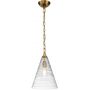 Lampa wisząca 1x60 W mosiądz QNELMOREPBBS Quintiesse Elmore zdj.1