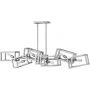 Lampa wisząca 6x60 W nikiel QNENSEMBLE6PN Quintiesse Ensemble zdj.1