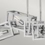 Lampa wisząca 6x60 W nikiel QNENSEMBLE6PN Quintiesse Ensemble zdj.3