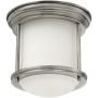 Lampa podsufitowa 1x60 W szkło opalizowane-nikiel QNHADRIANMINIFANOPAL Quintiesse Hadrian zdj.1