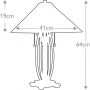Lampa stołowa 2x60 W bursztynowa-kremowa-czerwona QZASHEVILLETL Elstead Lighting Asheville zdj.2