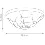 Plafon 2x60 W biały QZBRADBURYFAWH Elstead Lighting Bradbury zdj.2