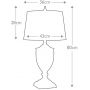 Lampa stołowa 1x60 W brązowa-kremowa QZDENNISONPB Elstead Lighting Dennison zdj.2