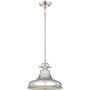 Lampa wisząca 1x60 W srebrna QZEMERYPMIS Elstead Lighting Emery zdj.1