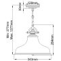 Lampa wisząca 1x60 W brązowa QZEMERYPMPN Elstead Lighting Emery zdj.2