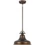 Lampa wisząca 1x60 W brązowa QZEMERYPMPN Elstead Lighting Emery zdj.1