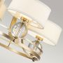 Lampa wisząca 4x3 W mosiądz QZGOTHAM4BB Elstead Lighting Gotham zdj.3