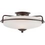 Lampa podsufitowa 3x60 W brązowa QZGRIFFINFPN Elstead Lighting Griffin zdj.1
