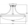 Lampa podsufitowa 4x60 W nikiel QZGRIFFINSFMAN Elstead Lighting Griffin zdj.2