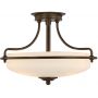 Lampa podsufitowa 3x60 W brązowa QZGRIFFINSFSPN Elstead Lighting Griffin zdj.1