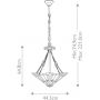 Lampa wisząca 3x60 W brązowa QZINGLENOOKPB Elstead Lighting Inglenook zdj.2
