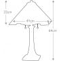 Lampa stołowa 2x60 W brązowa QZINGLENOOKTL Elstead Lighting Inglenook zdj.2