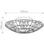 Lampa podsufitowa 2x60 W multikolor QZREEDFVB Elstead Lighting Reed zdj.2