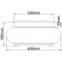 Plafon 3x40 W chrom QZTRILOGYFMBATH Elstead Lighting Trilogy zdj.2