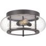 Plafon 3x40 W brązowy QZTRILOGYFMOZ Elstead Lighting Trilogy zdj.1