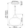 Lampa wisząca 1x60 W brązowa QZTRILOGYMP Elstead Lighting Trilogy zdj.2