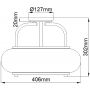 Lampa podsufitowa 3x60 W nikiel QZTRILOGYSFMBN Elstead Lighting Trilogy zdj.2
