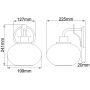 Kinkiet 1x60 W nikiel QZTRILOGY1BN Elstead Lighting Trilogy zdj.2