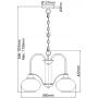 Lampa wisząca 3x60 W nikiel QZTRILOGY3BN Elstead Lighting Trilogy zdj.2
